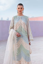 MARIA B 3 Piece Unstitched Embroidered Lawn Suit D-2612-B-Default