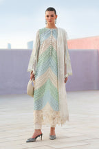 MARIA B 3 Piece Unstitched Embroidered Lawn Suit D-2612-B-Default