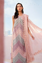 MARIA B 3 Piece Unstitched Embroidered Lawn Suit D-2612-B-Default
