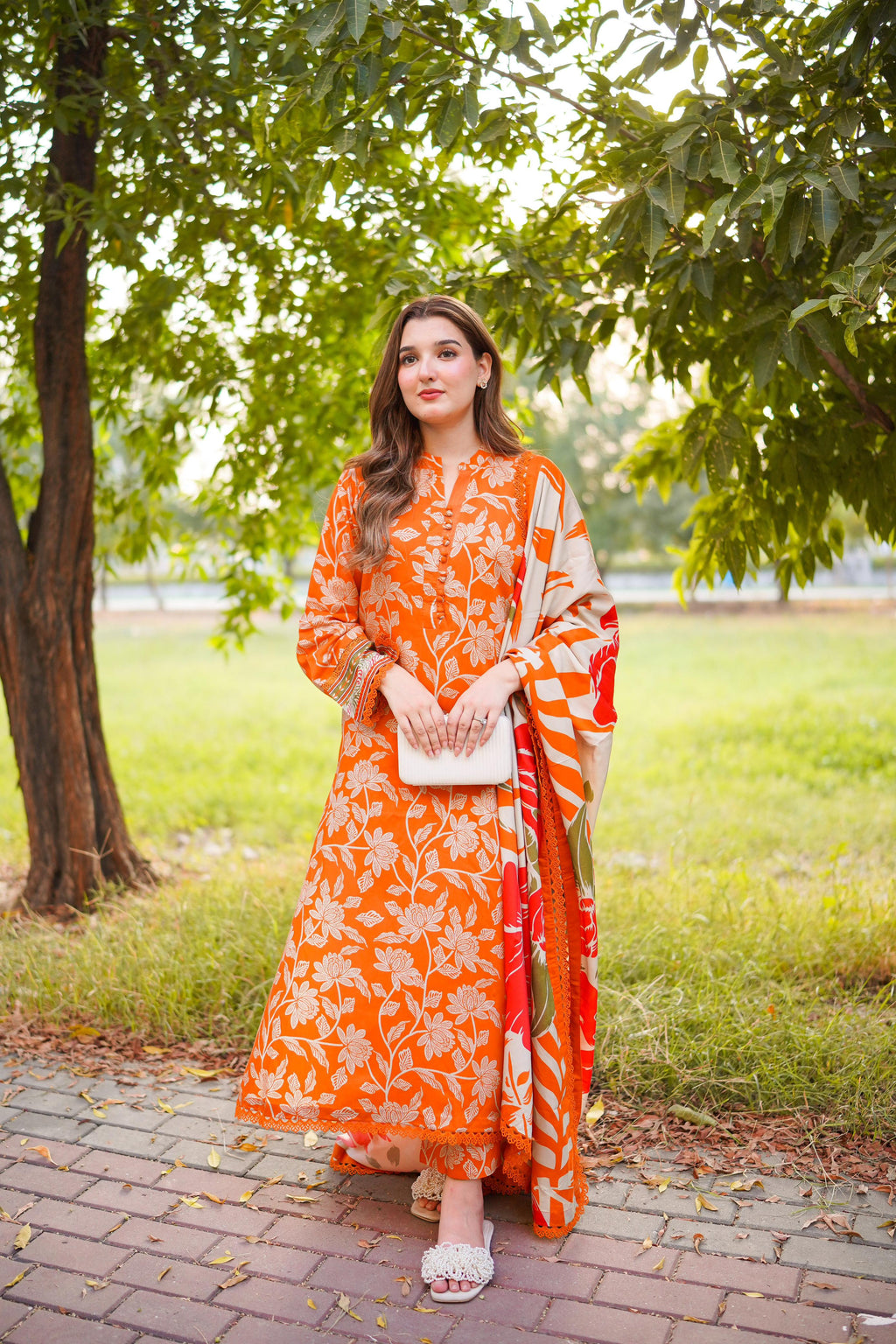 ANEELAS SILK ORANGE