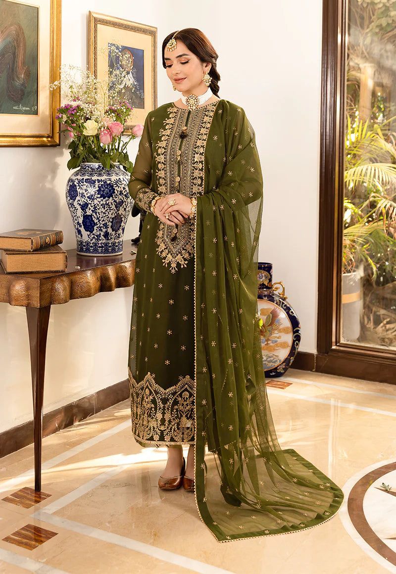 ASIM JOFA CHIFFON 3-PS SUIT