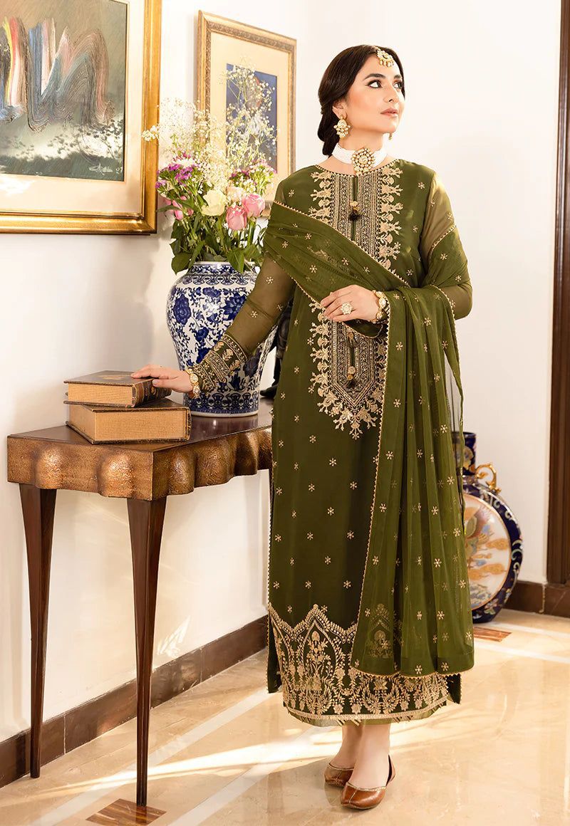 ASIM JOFA CHIFFON 3-PS SUIT