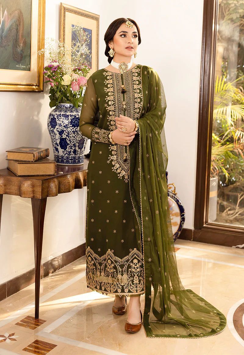 ASIM JOFA CHIFFON 3-PS SUIT