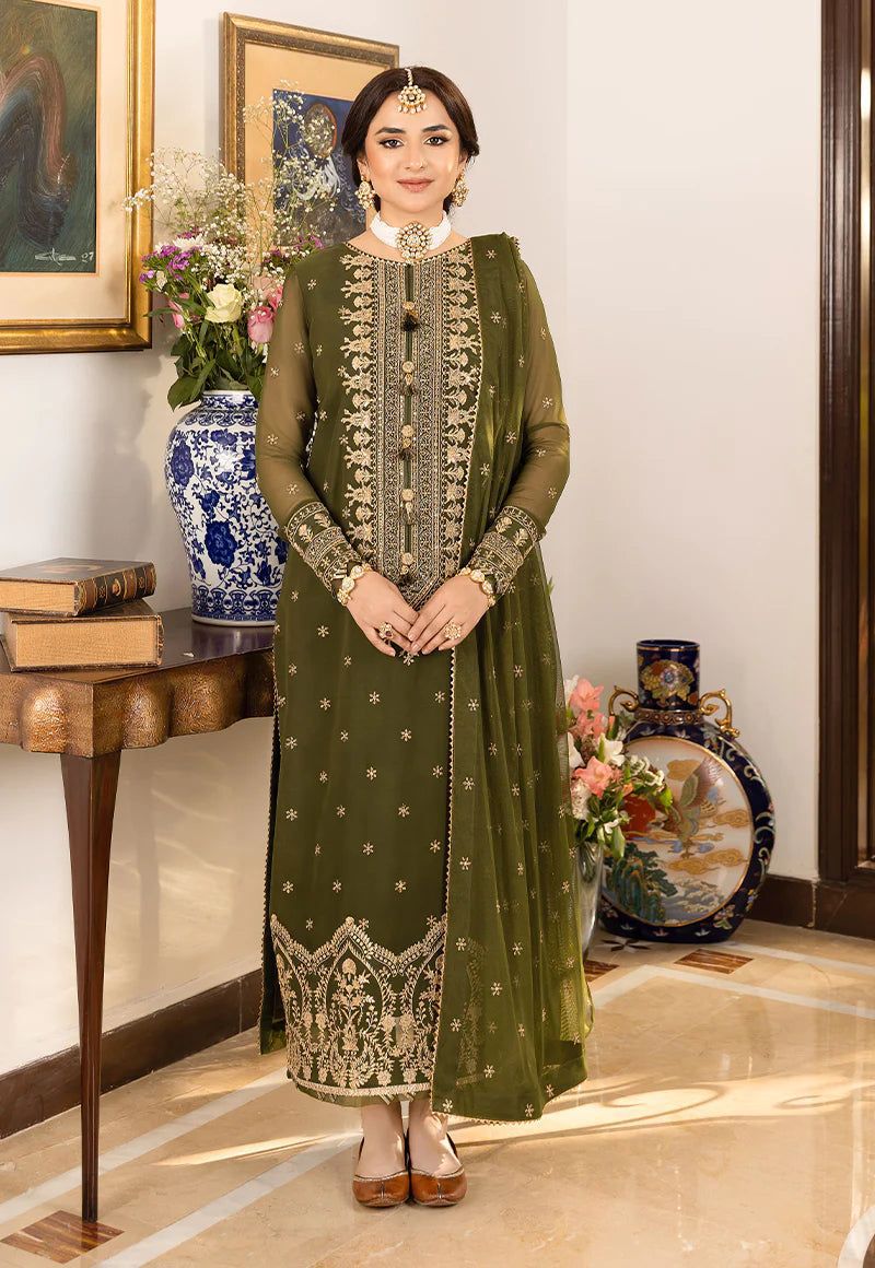 ASIM JOFA CHIFFON 3-PS SUIT
