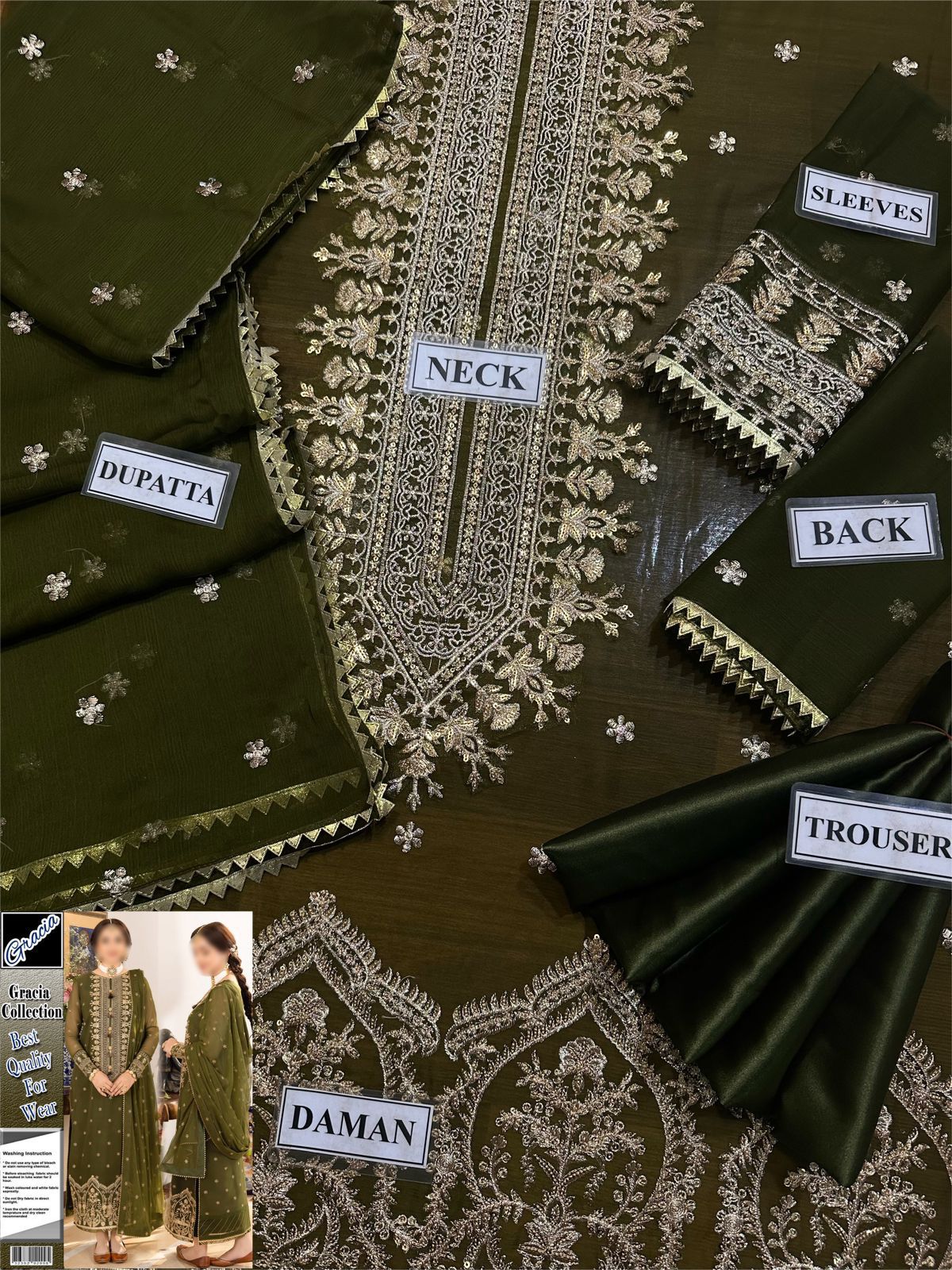 ASIM JOFA CHIFFON 3-PS SUIT