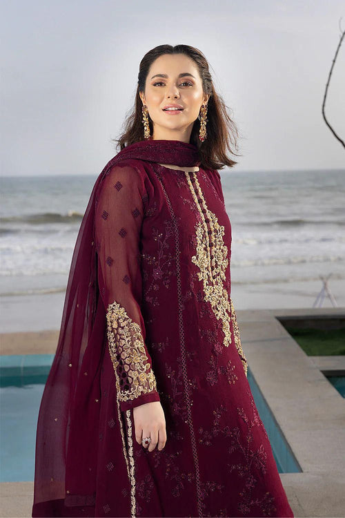 AZURE CHIFFON 3-PC SUIT