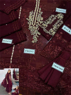 AZURE CHIFFON 3-PC SUIT