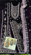 ANEELA'S VELVET EMBROIDERED 3 PIECE ARTICLE