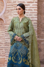 MARIA B 3 PIECE UNSTITCHED EMBROIDERED LAWN SUIT | D-2501-A