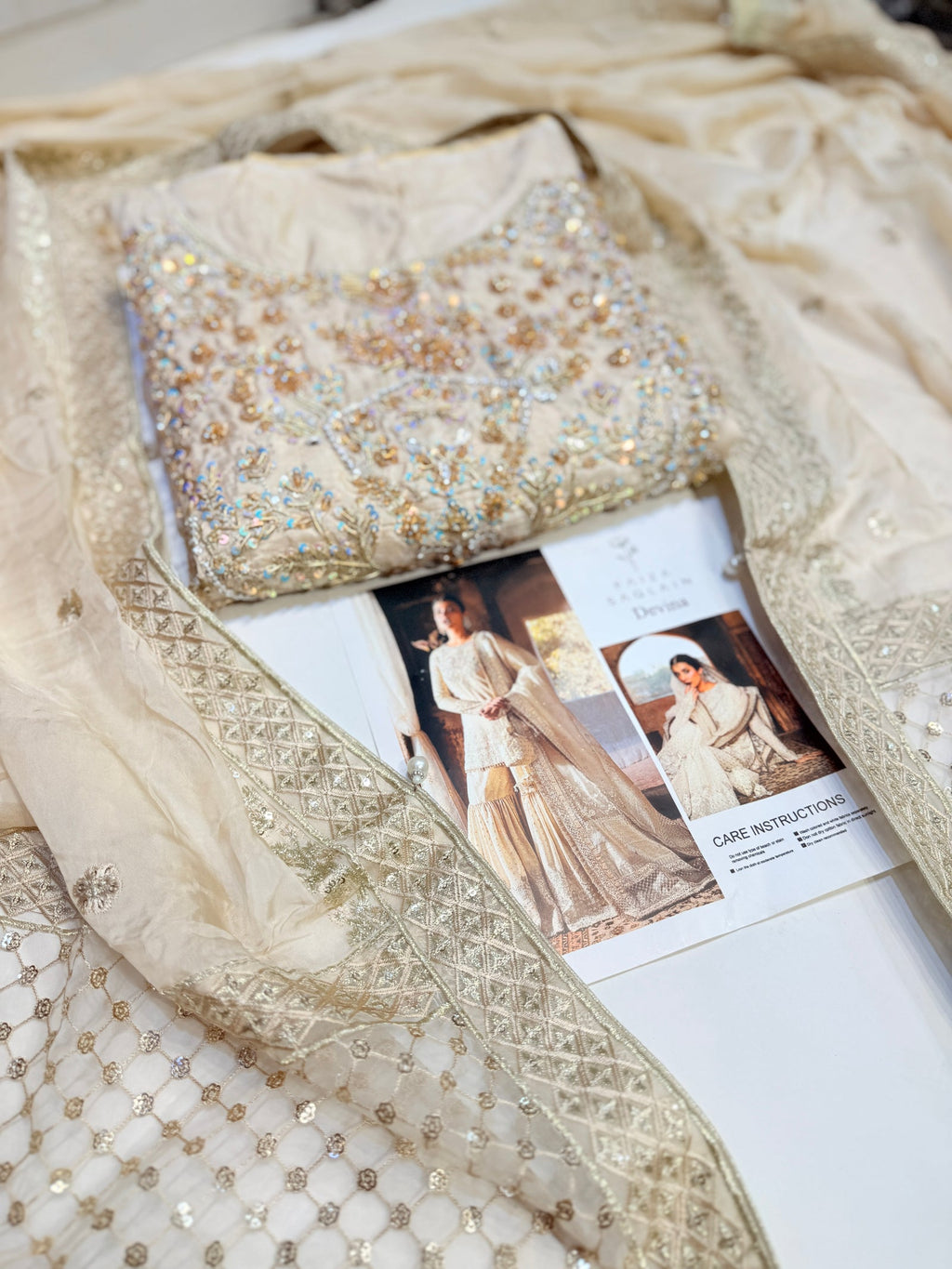 FAIZA SAQLAIN TASSEL SILK DEVINA