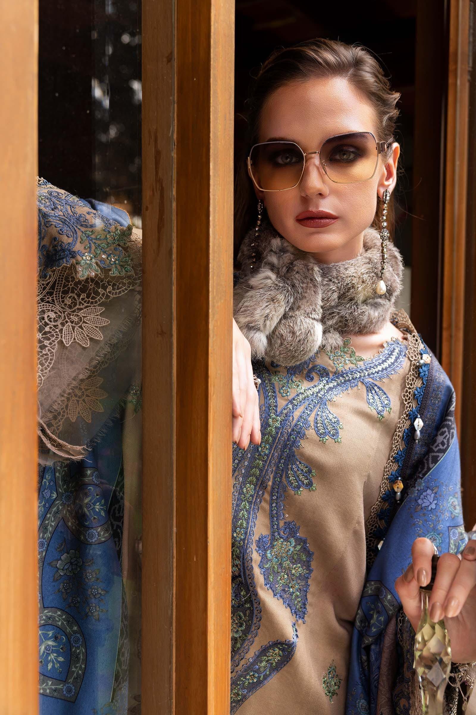 MARIA.B MPRINTS EMBROIDERED UNSTITCHED 3PC SUIT MPT-2806-A