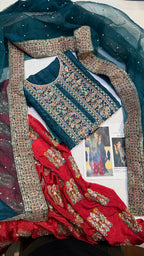 HUSSAIN REHAR RAW SILK BERYL