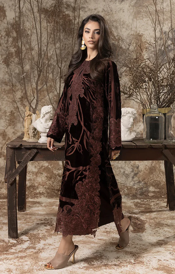 VELVET PALACHI 3PC UNSTICHED MOCHA LUXE