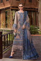 MARIA.B MPRINTS EMBROIDERED UNSTITCHED 3PC SUIT MPT-2806-A