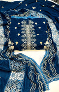 HUSSAIN REHAR VELVET 04 NAVY