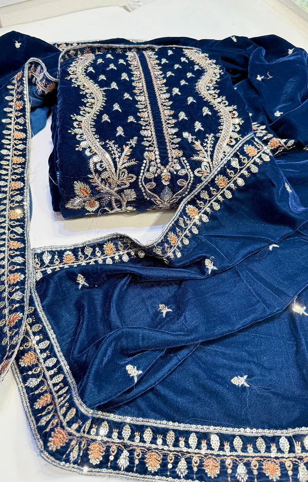 BATIK VELVET 03 NAVY