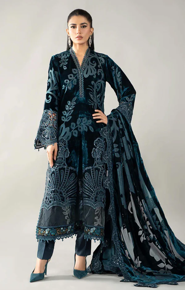 VELVET PALACHI 3PC MB ZINK BLUE