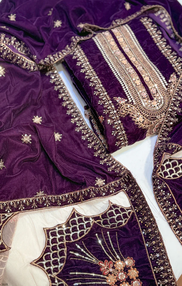 MARIA.B VELVET 01 PURPLE