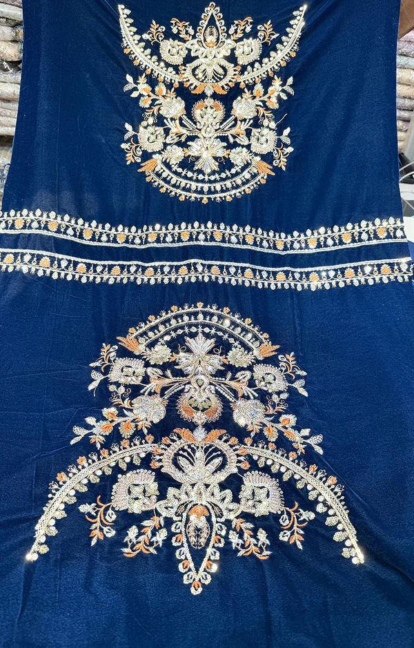 BATIK VELVET 03 NAVY