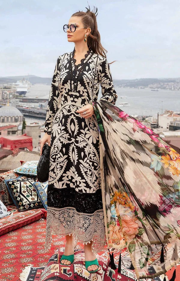 Maria B SILK PRINTED 3PC