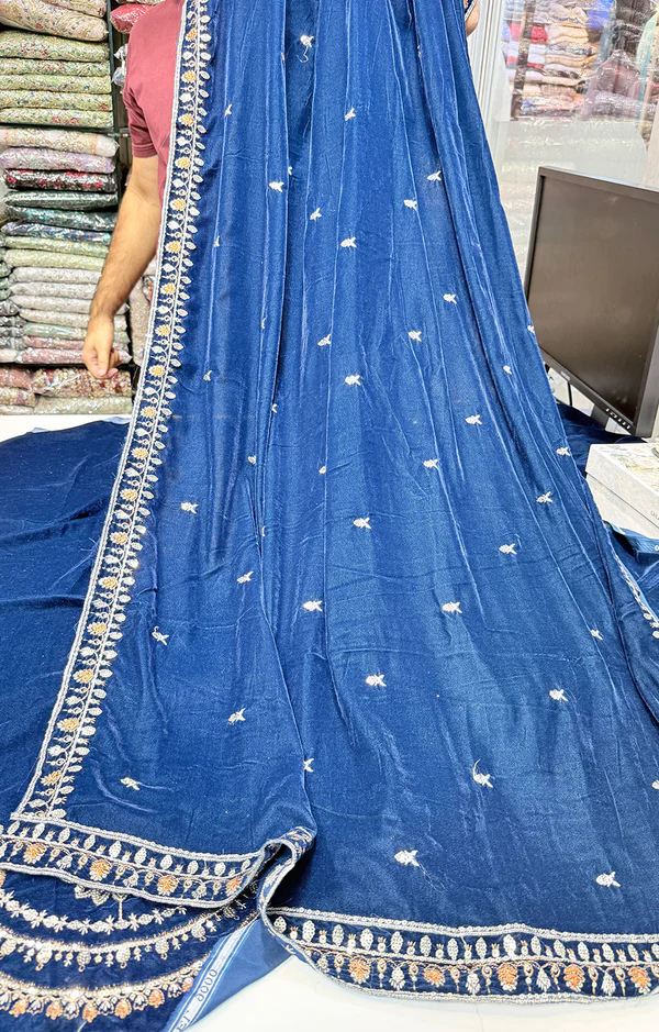 BATIK VELVET 03 NAVY