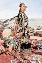 MARIA.B LAWN 3PC BLACK WHITE
