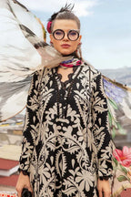 MARIA.B LAWN 3PC BLACK WHITE