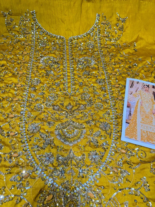 AIK RAW SILK MUSTARD