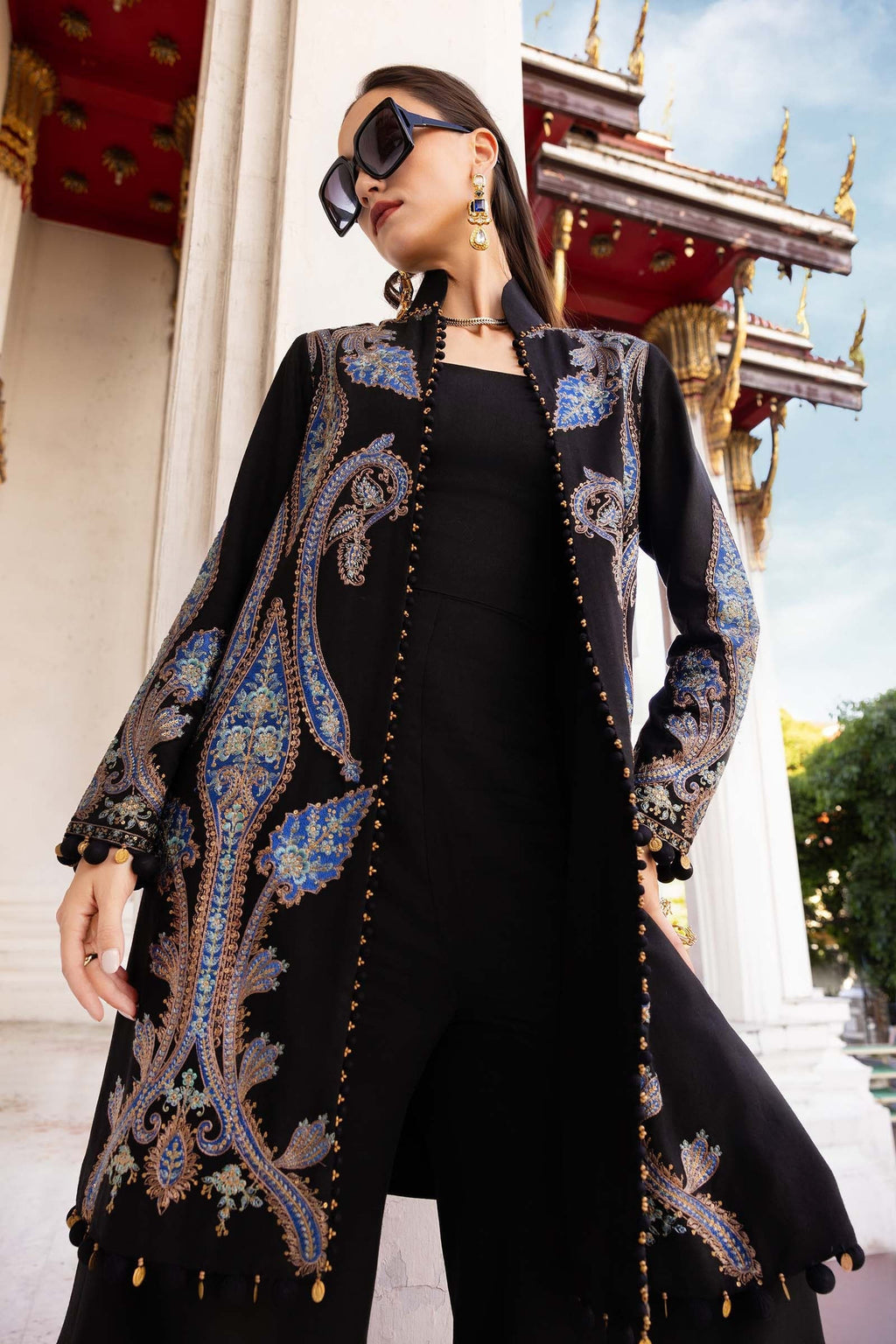 MARIA.B MPRINTS EMBROIDERED UNSTITCHED 3PC SUIT MPT-2806-B