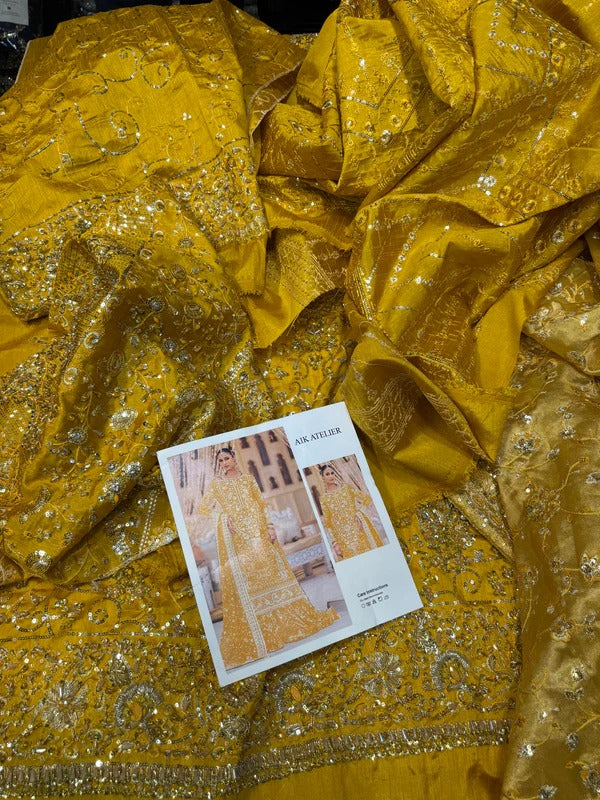 AIK RAW SILK MUSTARD