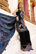 MARIA.B MPRINTS EMBROIDERED UNSTITCHED 3PC SUIT MPT-2806-B