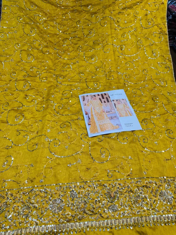 AIK RAW SILK MUSTARD