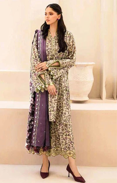 LAWN PRINTED 3PC BAROQUE