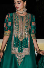 HUSSAIN REHAR RAW SILK BERYL