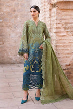 MARIA B 3 PIECE UNSTITCHED EMBROIDERED LAWN SUIT | D-2501-A